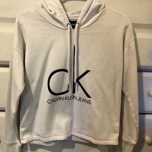 White Calvin Klein hoodie